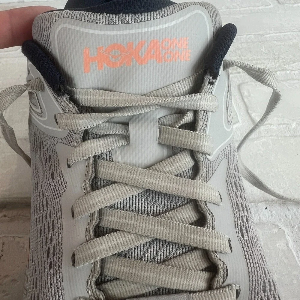 Hoka One One Bondi‎ 7 Sneakers Womens Running Shoes Lunar Rock Blue Cushioned